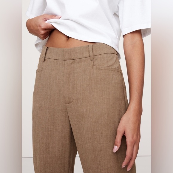NWT! Banana Republic Camel Siena Straight Wool Pant - Multiple Sizes🤎 - Picture 3 of 6